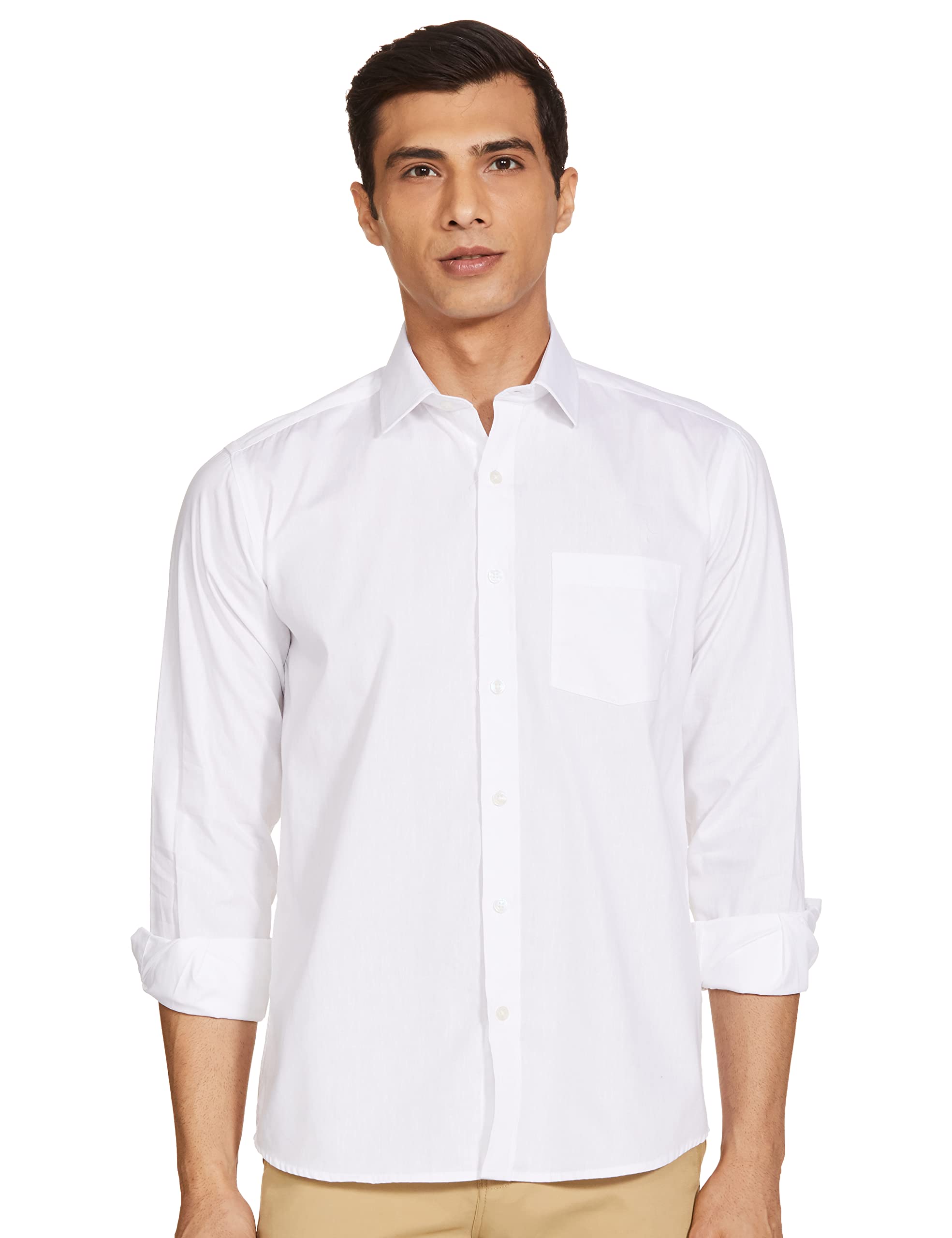 Men's Solid Cotton Formal Shirt | Plain | Full Sleeve-Regular Fit (Available in Plus Size and Combo Packs)-image-48