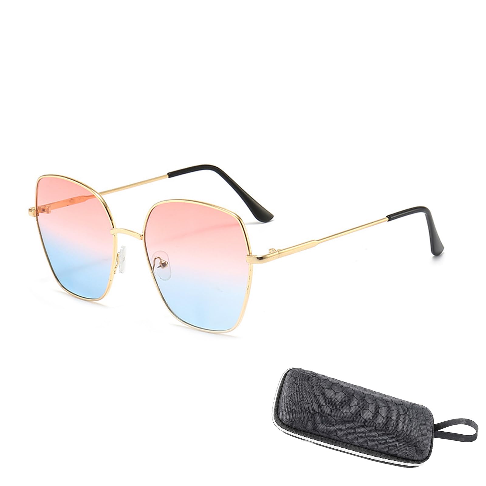gafas sol hombre mujer,lentes polarizados ultraligeros con estuche de gafas,polarizadas de aviador lentes para deportivas,retro, clásicos,para conducir, viajar,protección uv