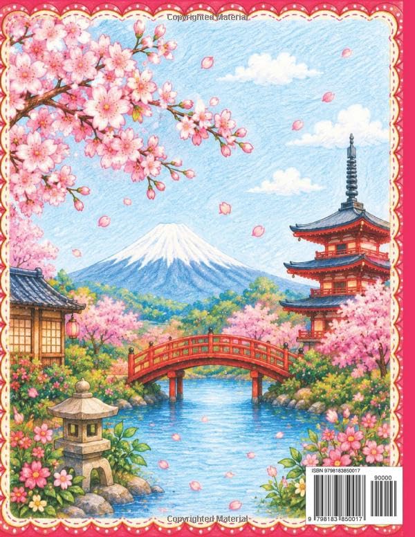 Konnichiwa, Sweet Friends!: A Cozy Japan Coloring Adventure Book with Cute Animals & Cherry Blossom Scenes (Sweet Friends Travel Coloring Adventures) image 3