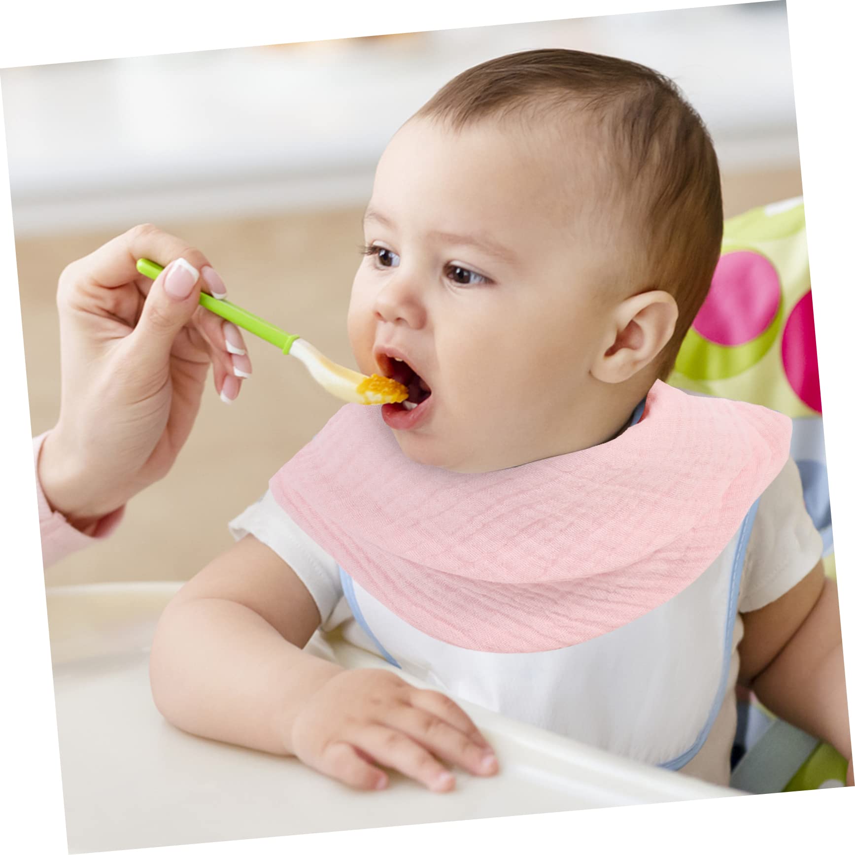 ifundom 9pezzi Bavaglini Bandana Morbidi e Assorbenti Per Cotone Muslin Per Alimentazione e Ruttini Proteggono Liquidi e Mantengono Collo Asciutto