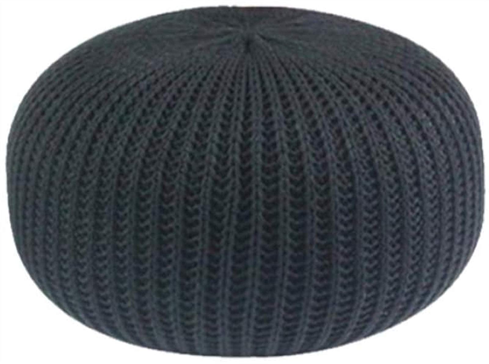 Pouf ottoman repose-pieds rond tissé à la main style scandinave