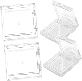 Diy Eyeshadow Palette Empty Makeup Pans 4pcs Square Eyeshadow Foundation Blush Reusable Plastic Case