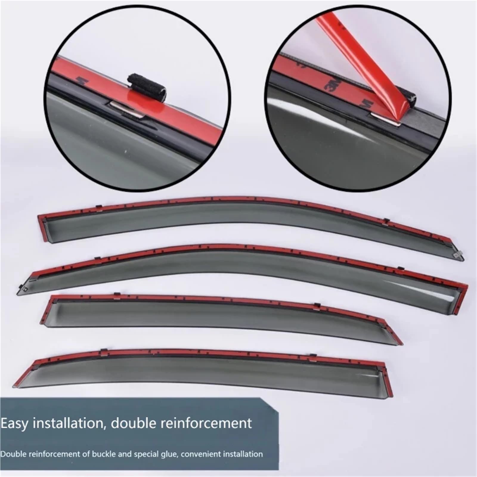 4x deflektory Do Octavia 3 MK3 5E 2013-2019 Scout Auto przednia szyba samochodu boczne osłony okienne wykończenia deszcz brwi Car Wind Deflector osłona szyby drzwi