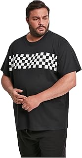 Urban Classics Men\'s Check Panel Tee T-Shirt