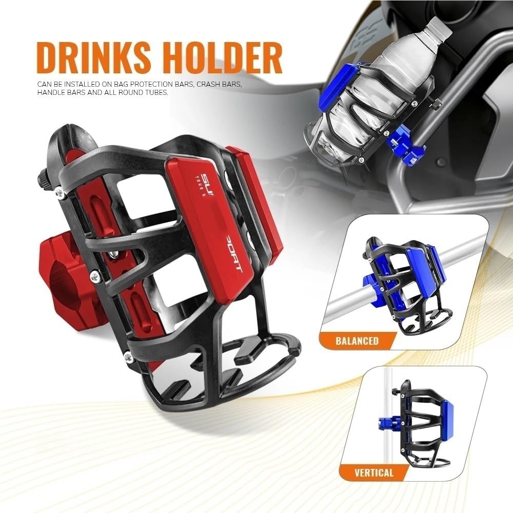 Portabotellas Motocicleta Soporte para Botella De Agua Y Bebidas para Motocicleta, para Vasos, para para Supersport 950 950S S