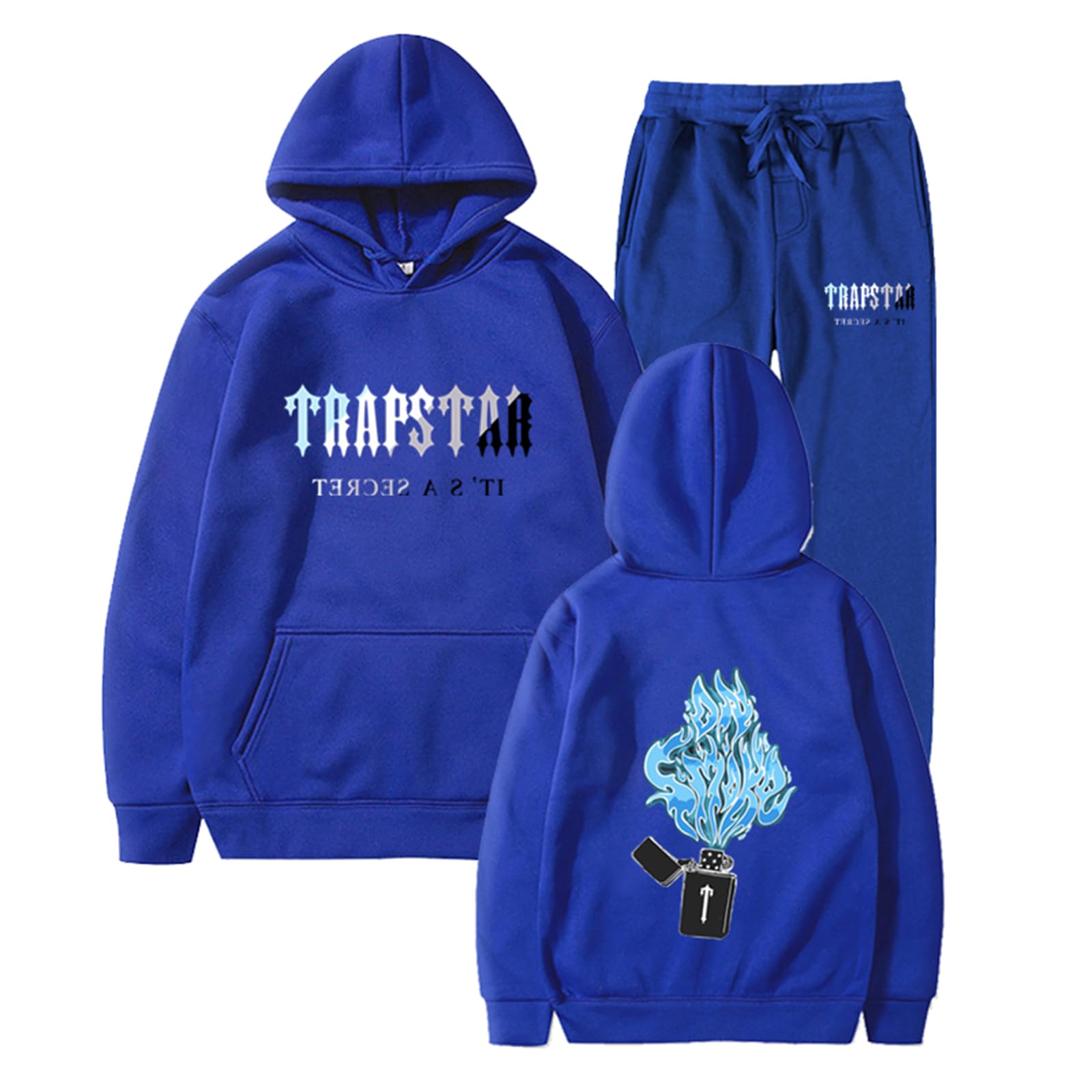 Generic Chándal Completo de Sudadera Y Pantalón Para Hombre Mujer Elegante Estilo Casual Conjunto De Chándal Tallas Grandes Monos Deportivos Trapstar Chándales