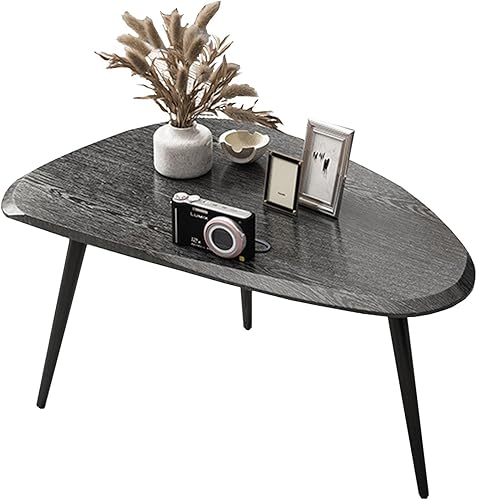 Miniatura 7 de JATIBOSH Juego de 2 mesas auxiliares pequeñas, mesa auxiliar para sala de estar, dormitorio, oficina, fácil montaje, mesa de centro para sala,