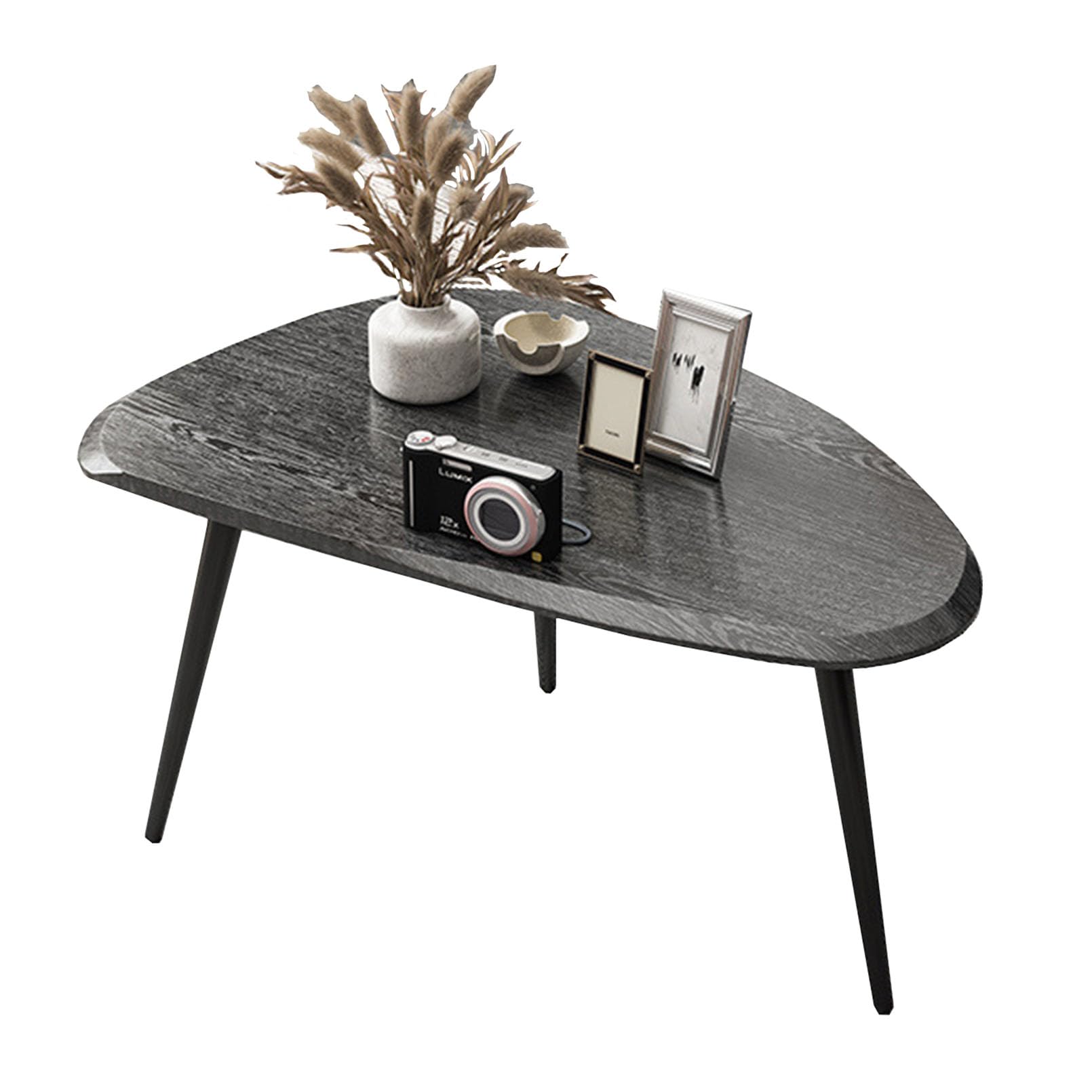 Table Basse Lot de 2 JATIBOSH - Table D'Appoint Design Épuré Style Industriel Marron