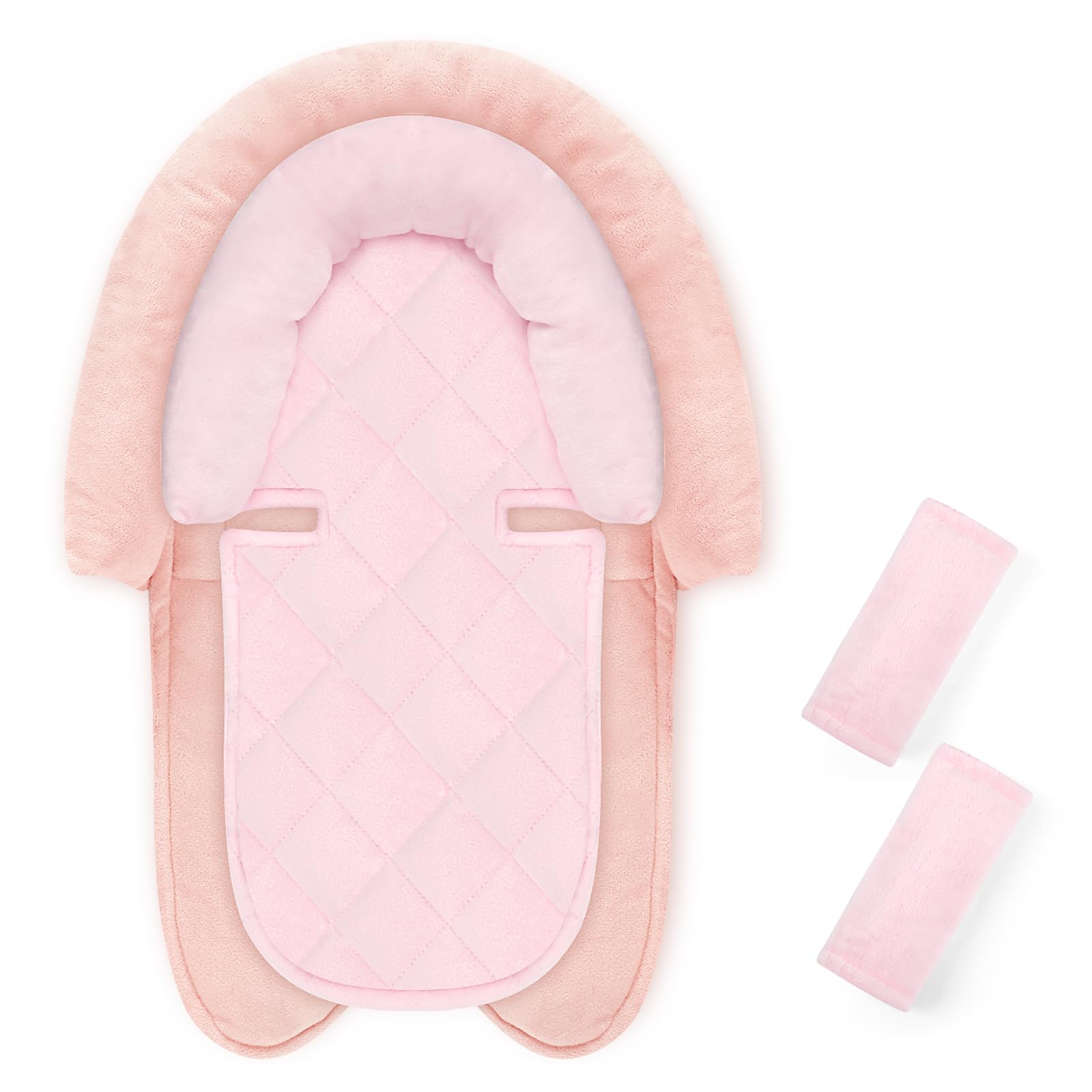 Pea Pod Supoort Coussin de siège auto pour nouveau-né Rose clair