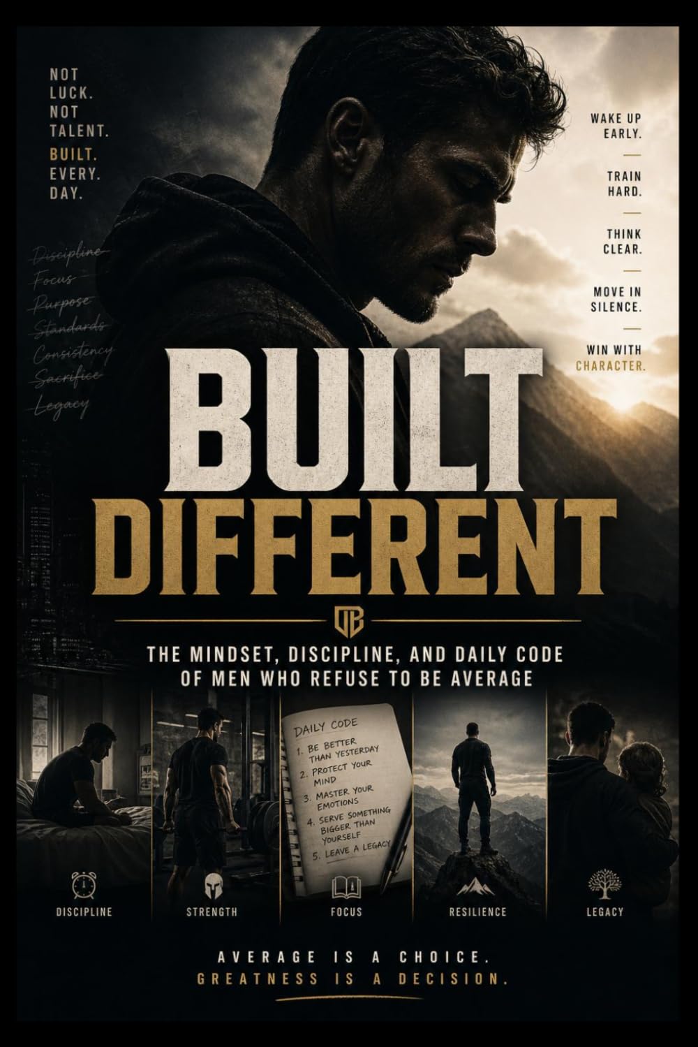 BUILT DIFFERENT: The Mindset, Discipline, and Daily Code of Men Who Refuse to Be Average