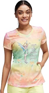 HeartSoul Break On Through Women Scrubs Top Mid Rise Tapered Leg Pull-on HS692