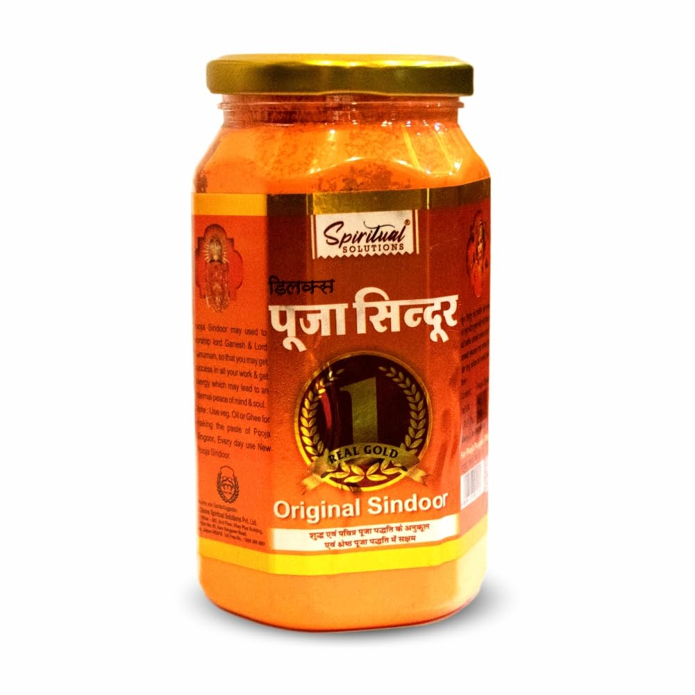 SPIRITUAL SOLUTIONS Pooja Sindoor 1 Kg | Bright Vermilion for Spiritual Offerings | Perfect for Home and Temple Use-picture-10