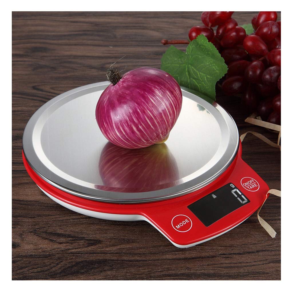 HPTHLY 3kg/0.1g Kitchen Scales Rechargeable Digital Scales Food Scale Electronic Stainless Steel Kitchen Weighing Scales,Back-Lit LCD Display 10.8
