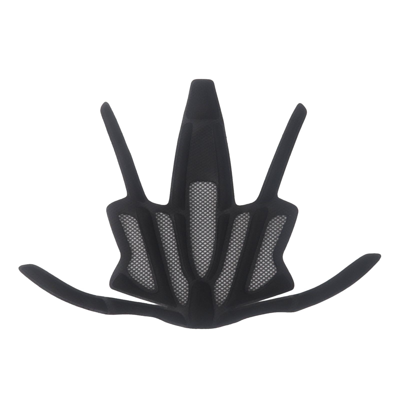 Helmet Inner Padding Net Foam Pads Kit Sealed Sponge Protective Lining Protection Liners Cushions Mats Set for Outdoor Sports Cycling Bike Motorcycle Bicycle Riding Accessories (Black)