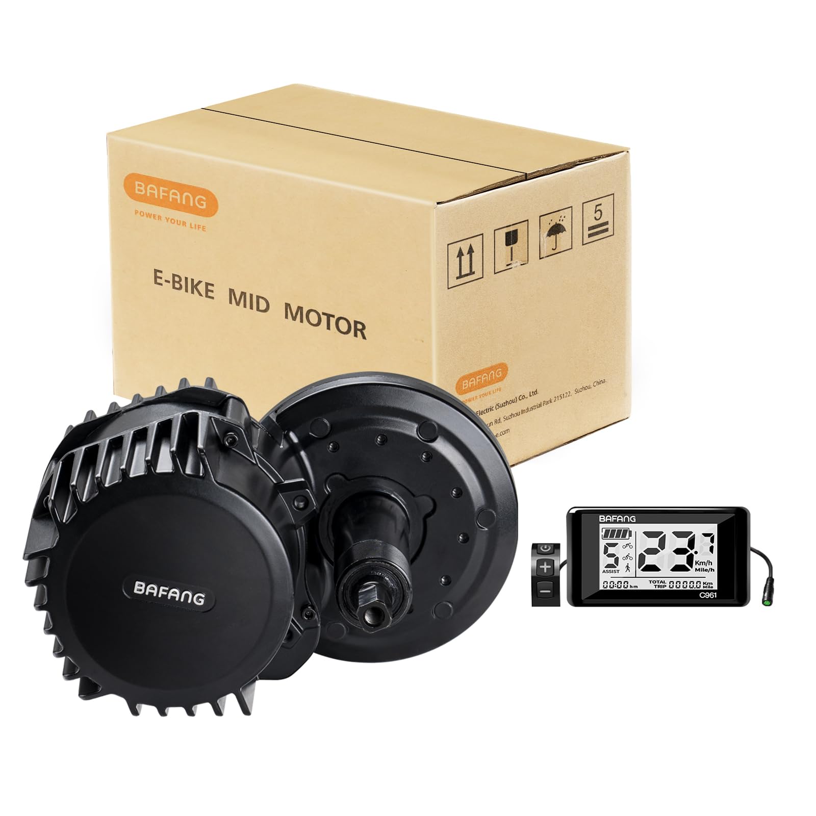 Bafang Motor 48V 1000W with C961 Display, UART Protocol(No Other Accessories)