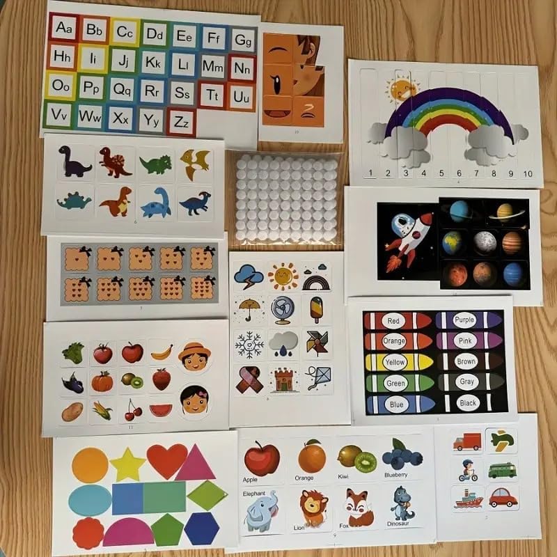 Image of CYNVEXA 30PCS Read and Rhyme Flip Books, Interesting Word Family Flip Books, ABC Vocabulary Cards, Sight Words Flash Cards Kindergarten, Read and Rhyme Flip Activity Book (12 Pages Book)