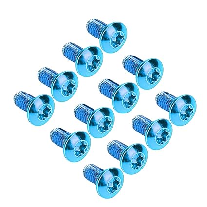 Bike T25 Screws, Lightweight Heat Dissipation Bike Screws Durable Cycling Accessory for Bike for Replacement Parts(Blue)