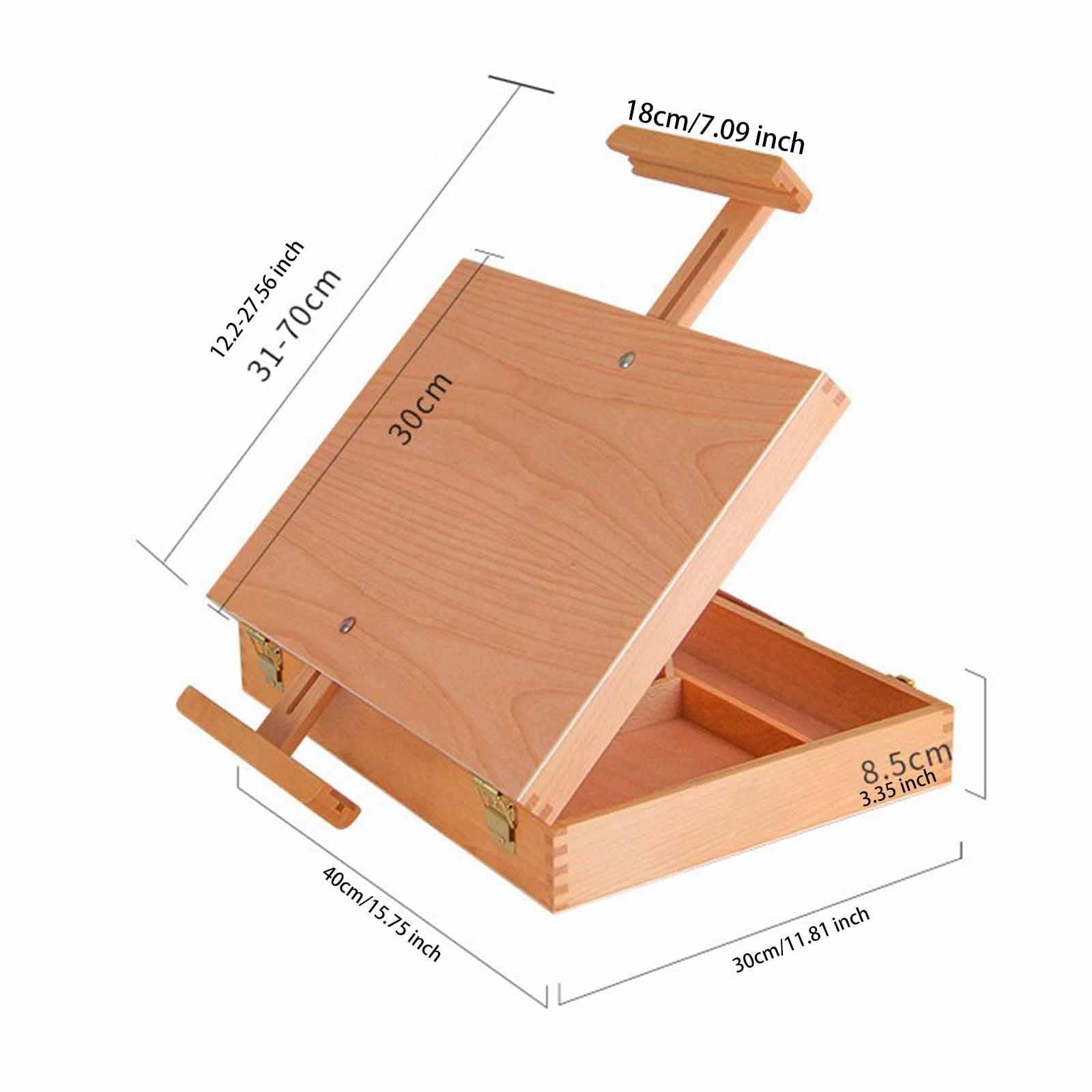 Chevalet de Bureau avec Double Tiroir pour Trousse à Dessin, Idéal pour Le Bureau.