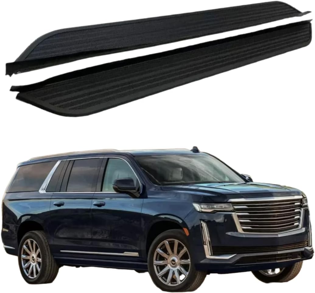 2PCS Side Steps Running Boards Nerf Bars Side Pedal Protector Fits for Cadillac Escalade ESV 2021-2026 86in Length