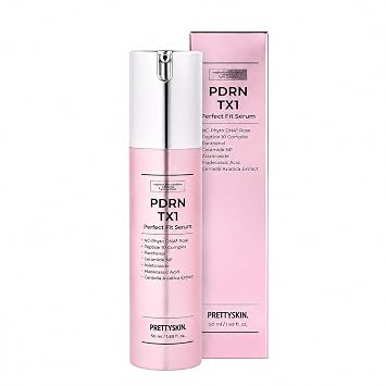 PRETTYSKIN 21% Vegan PDRN TX1 Perfect fit Serum with Hydrating & Firming | Peptide 10 Complex + Centella Asiatica + SNOW SP | Lightweight Daily Moisture for All Skin Types 1.69fl oz