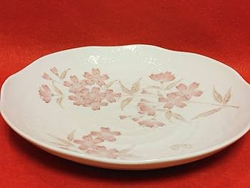 Amazon.co.jp: 竹久夢二 大皿 桜 絵皿 23㎝ 上品 おもてなし 春