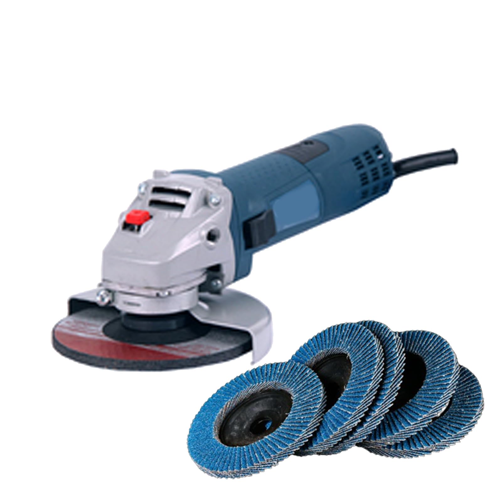 12 sztuk krążków wachlarzowych, ściernych, ściernych, 75 mm, ziarnistość 120, tarcza lamelowa, do metalu, stali, drewna, tarcza szlifierska, mop szlifierski, płyta do szlifowania, kolor niebieski