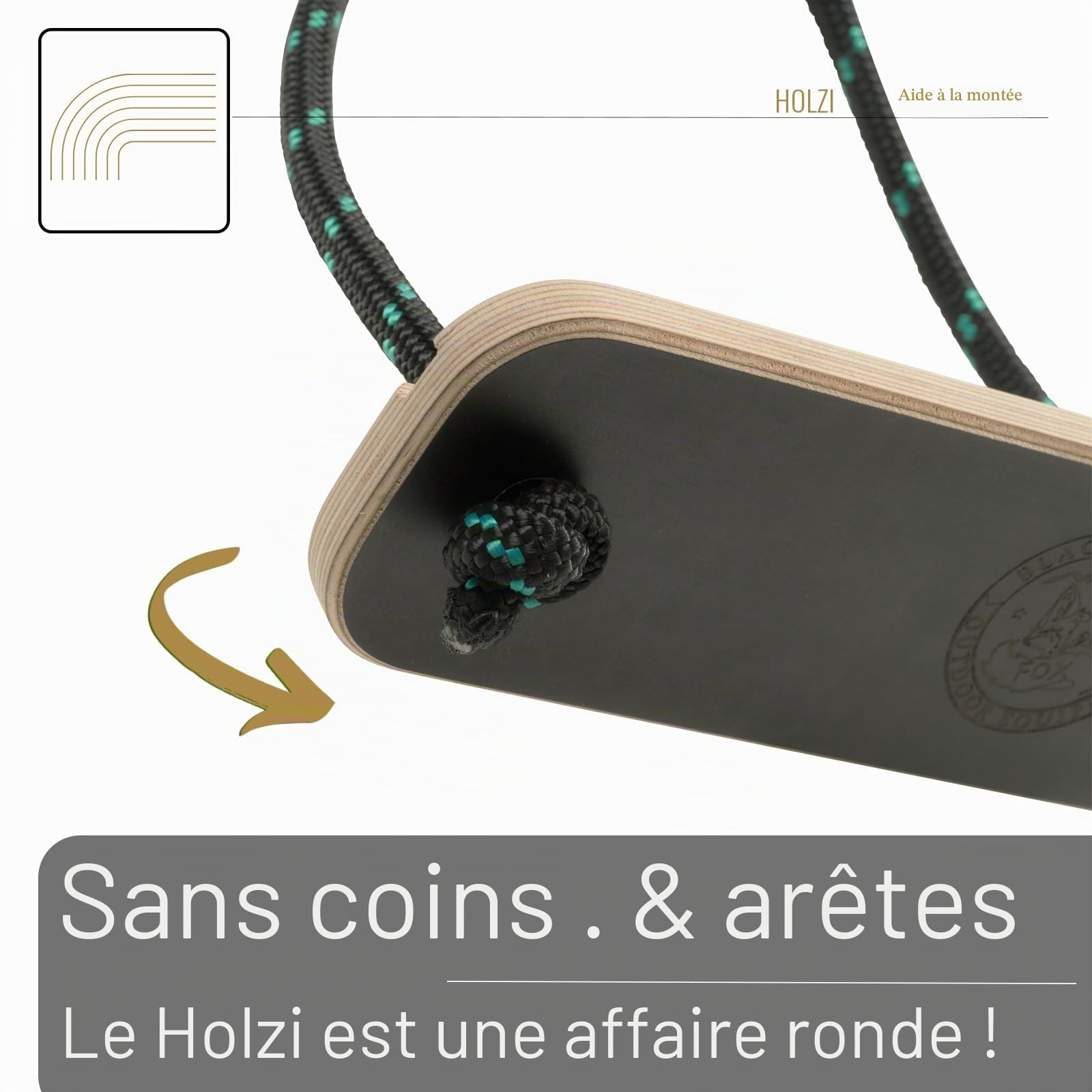 HOLZI, marchepied pour Toit relevable Compatible VW California Beach, Mercedes-Benz Marco Polo, avec Support Tablette (Aide à la montée Holzi)