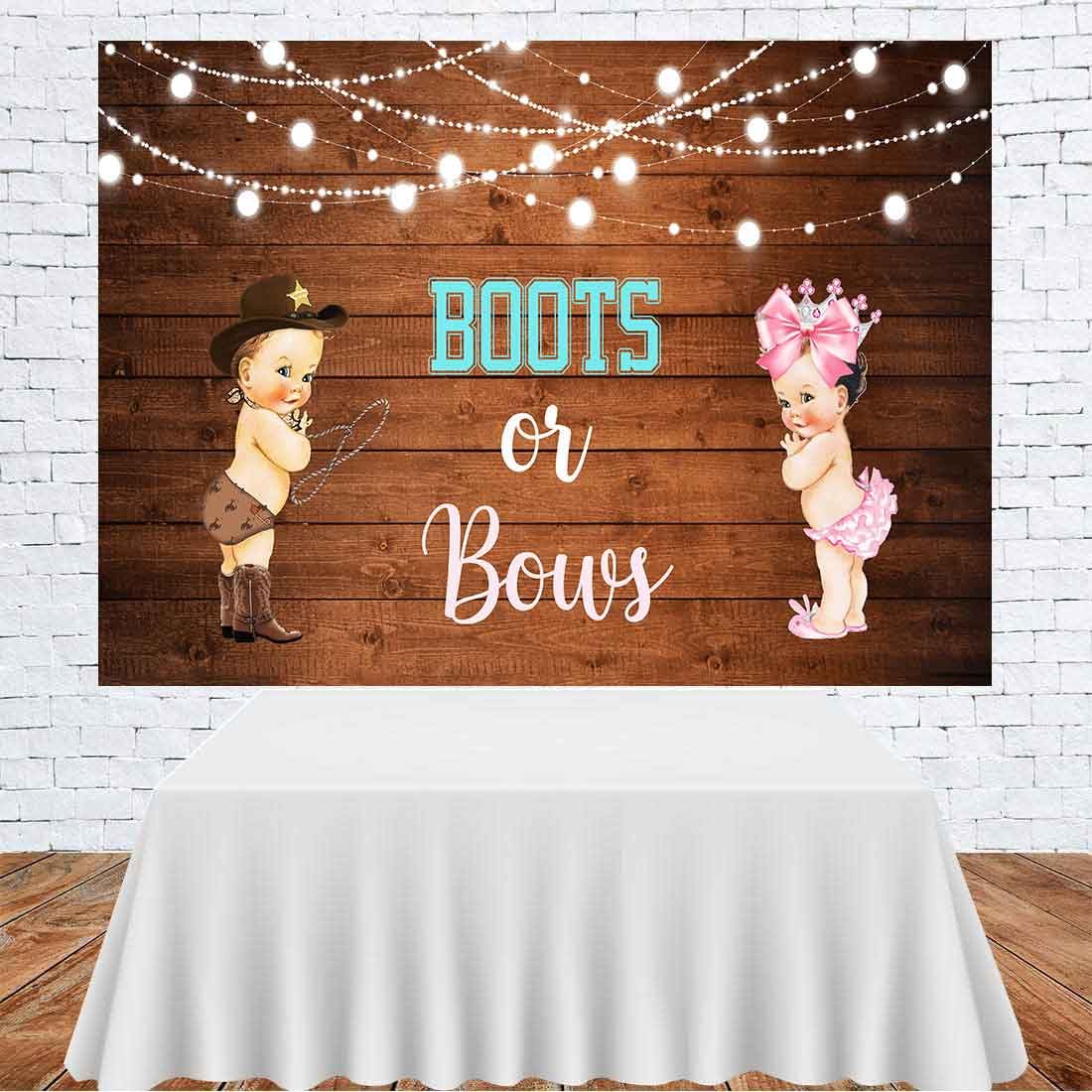 Fotohintergrund „Stiefel Oder Schleifen“ – 2,1x1,5 M, Dünnes Vinyl, Für Studio, Party Oder Individuelle Anpassung