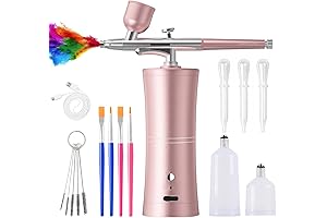 SHPTDJTIC Airbrush Kit with Compressor for Nails Design