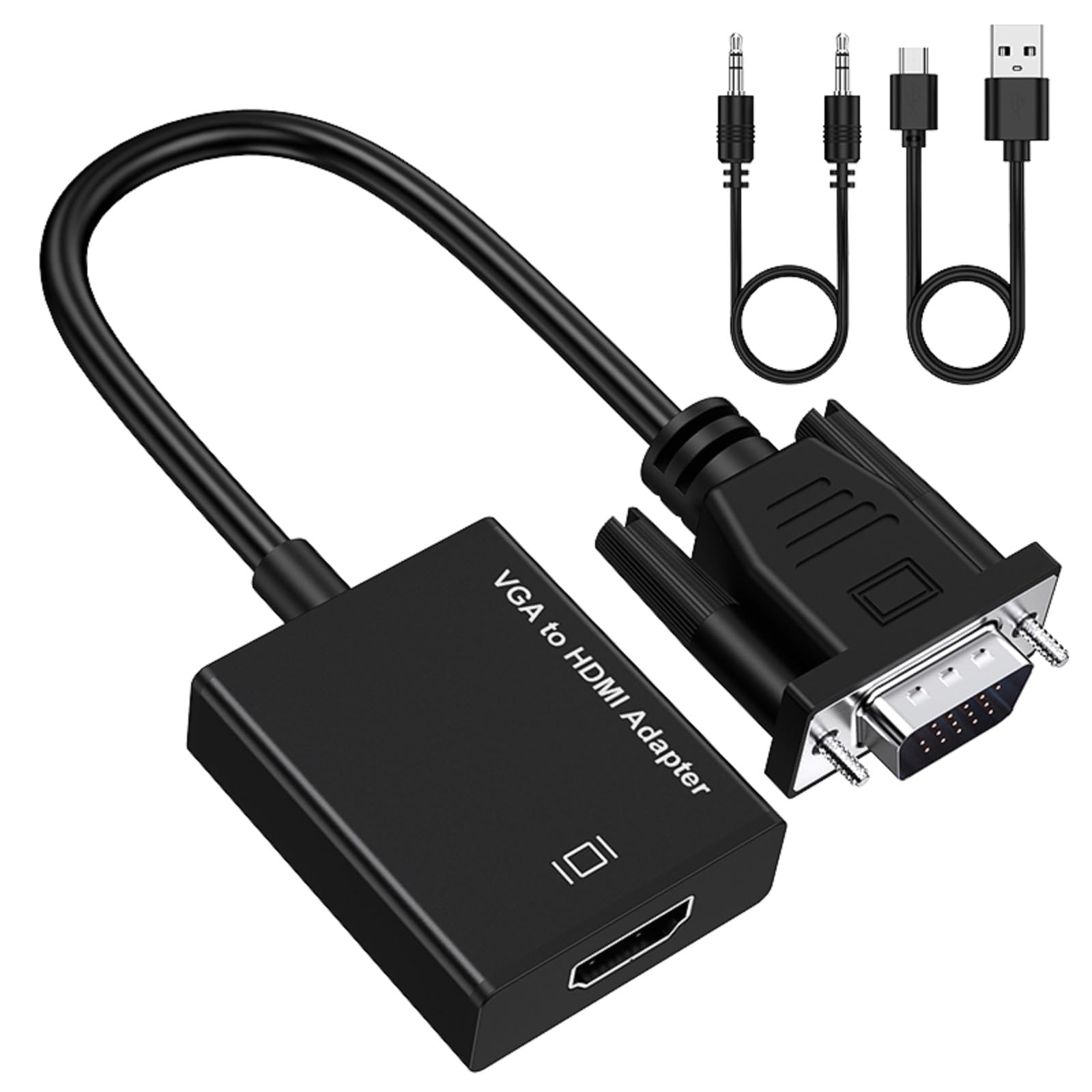 Amazon.com: Cuxnoo VGA to HDMI Adapter for Connecting Traditional VGA ...