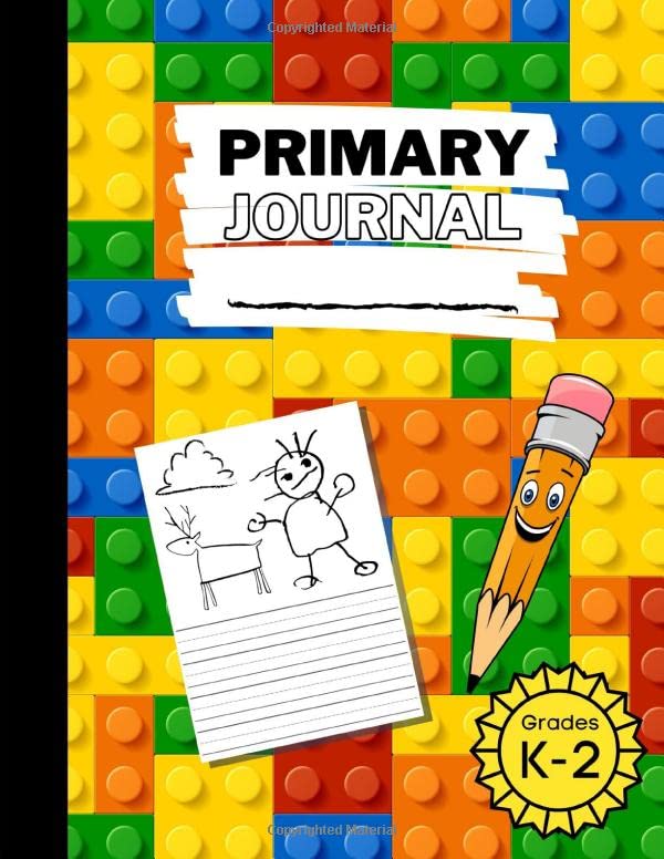 Primary Journal: Creative Writing & Drawing Storybook for Kids, Grades K-2 | Colorful Blocks