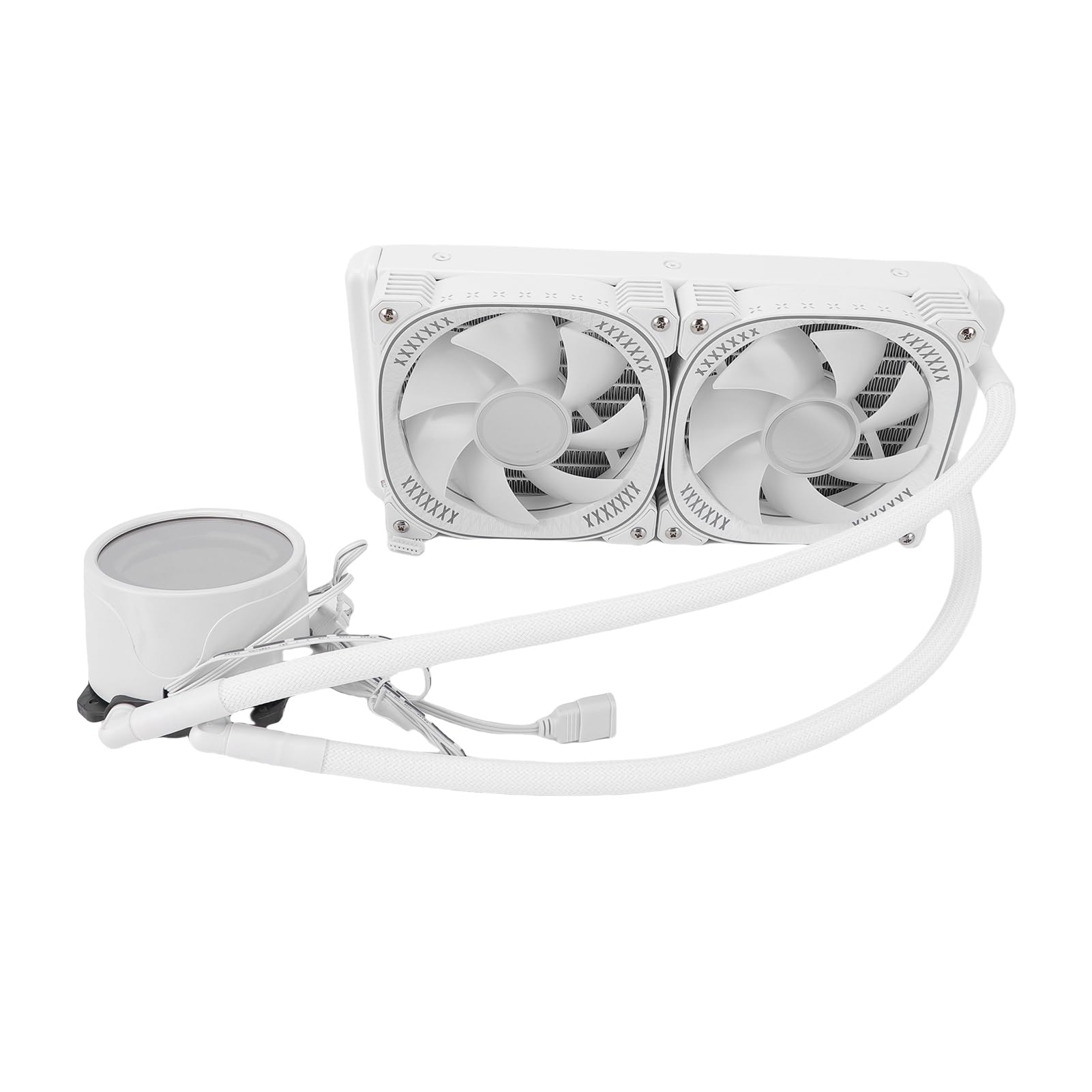 Cuifati Chłodnica Cieczowa Procesora ARGB AIO 240 Mm, Ekran LCD IPS 2,2" System Chłodzenia wodą, Bezprzewodowe łączenie Wentylatorów, dla AM5 AM4; LGA 1851 1700, Kontrola Temperatury PWM, (WHITE)