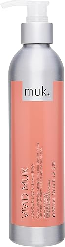 MUK. Champú Vivid Colour Lock - Cuidado del color con protección UV para todo tipo de cabello. Champú fortalecedor y nutritivo que protege el color.