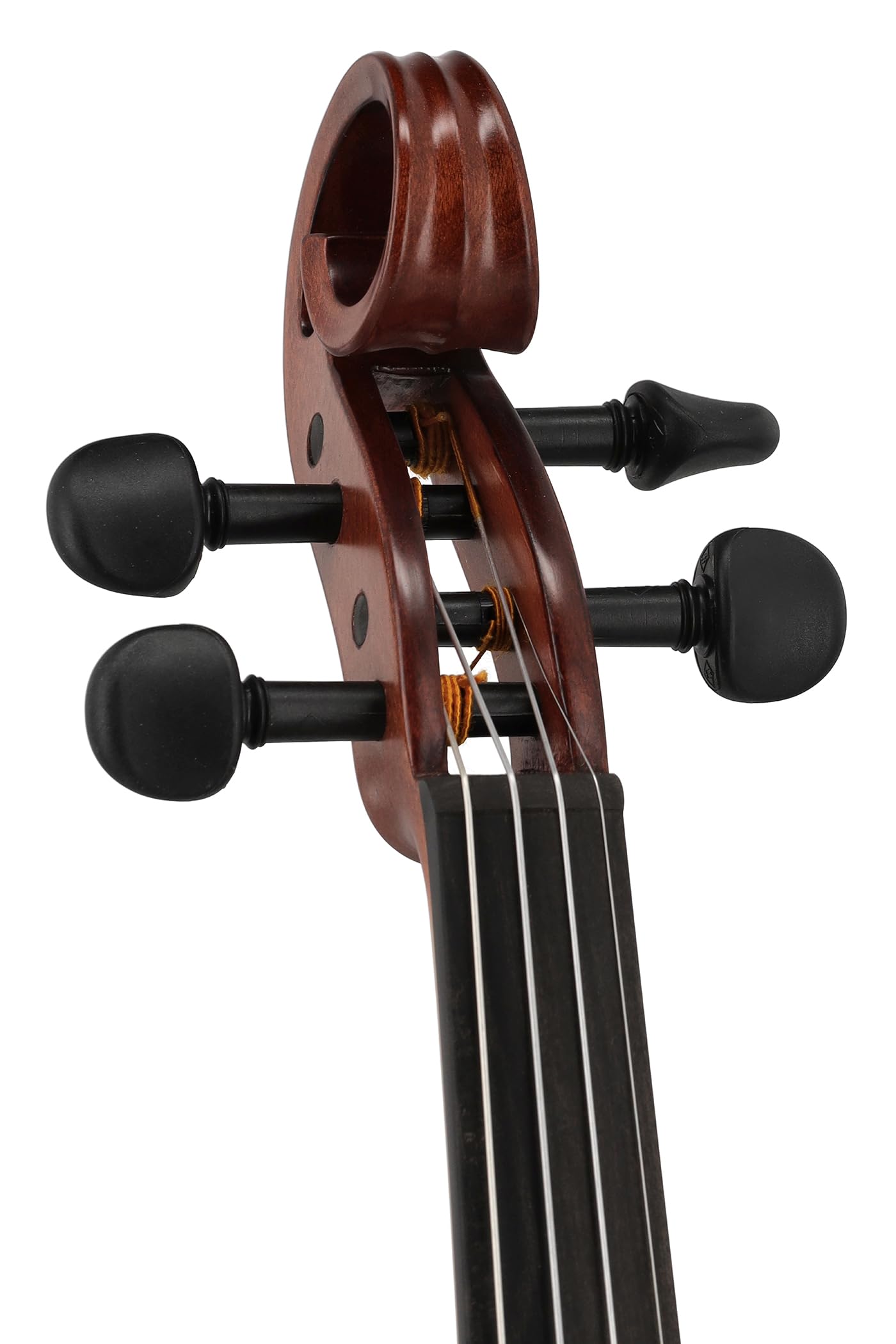 Violino elettrico GEWA, violino elettronico, Novita 3.0 rosso-marrone con adattatore per poggia spalle, 4 corde