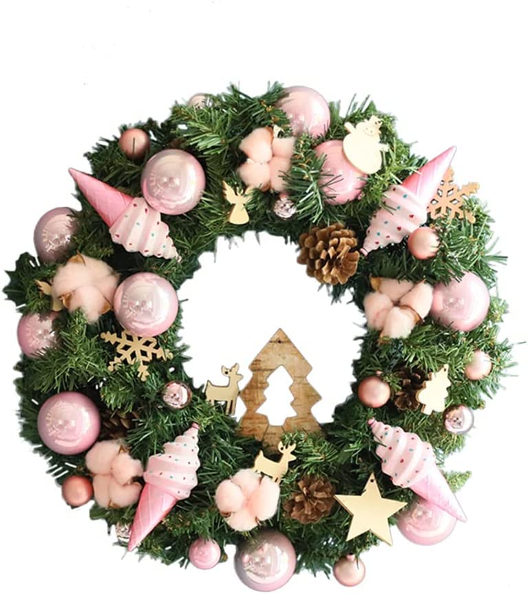Couronne de Noël rose pastel l'alternative originale pour votre salle à manger