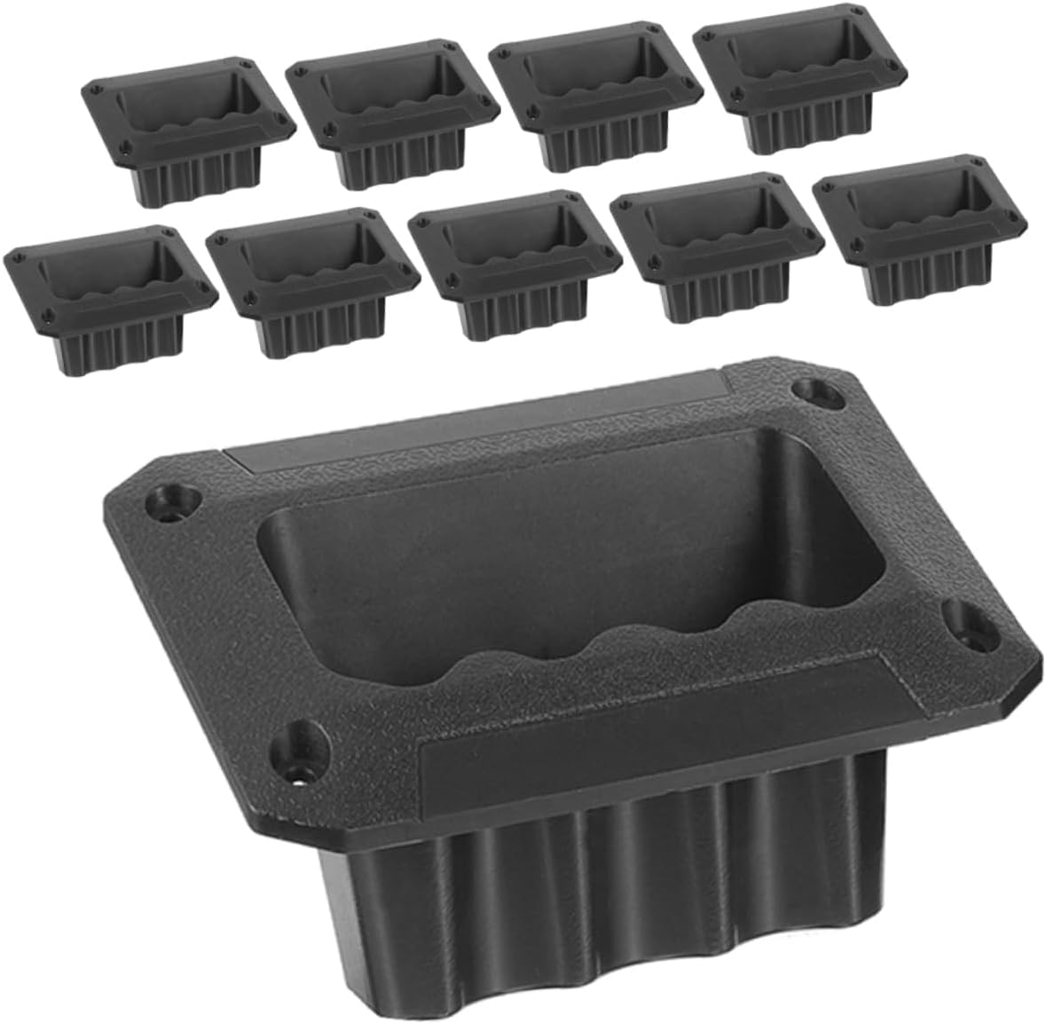Uonlytech 40pcs Speaker Handle Replacement Plastic Grasp for Amplifiers Easy Install Side Grip for Barn Doors Garage Gates Audio Supply Handle