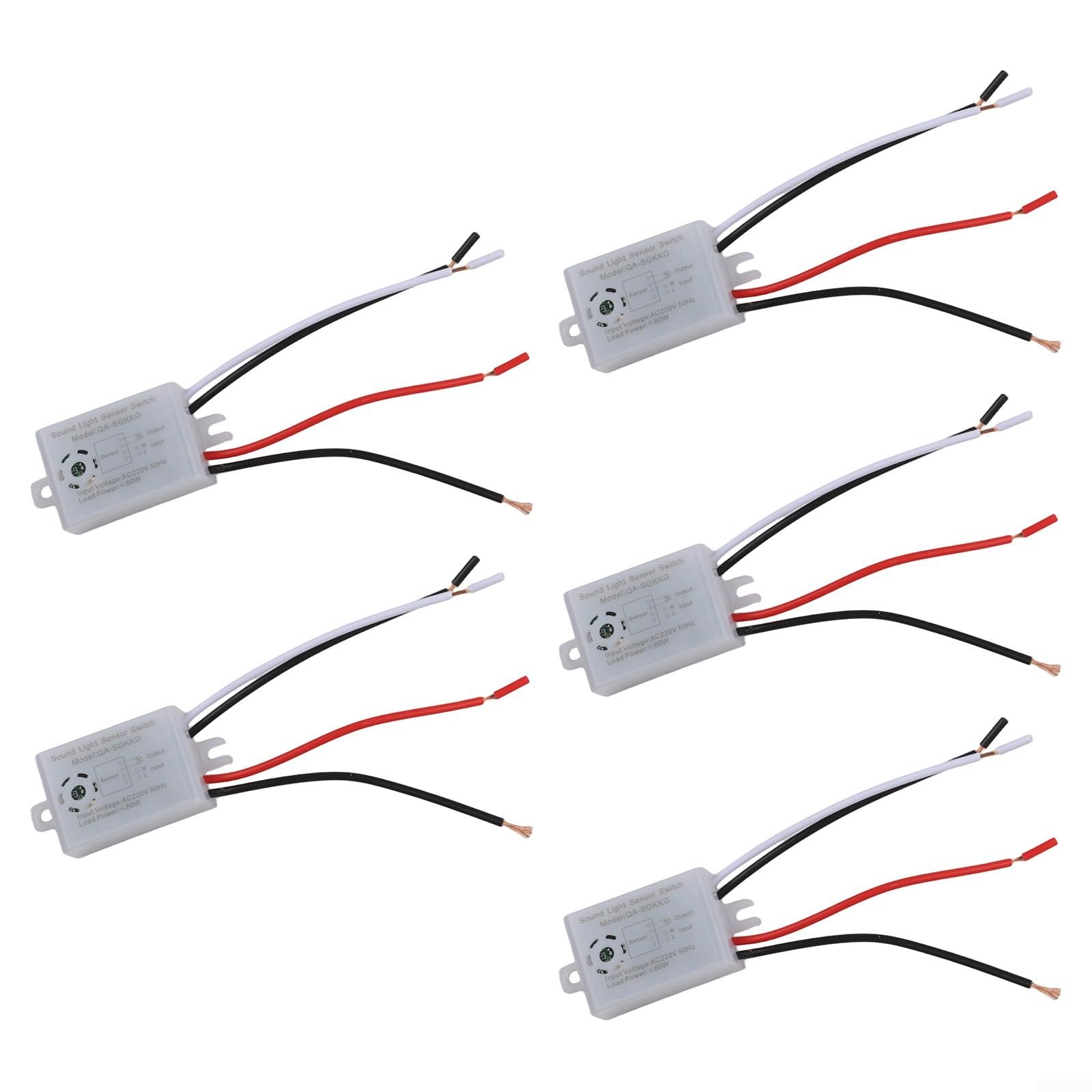 Interruttore del sensore vocale acustico da 220 V per interni con controllo vocale automatico con rilevamento della luce e protezione IP44 per corridoi bagni magazzini