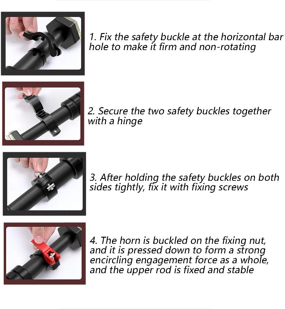 HUAHUA Home Indoor, Safe Load-Bearing 250kg, Triple Lock Reinforcement, No Punching Strength Training Fitness Equipment, Adjustable (65-140cm) (Size : 65-90cm)
