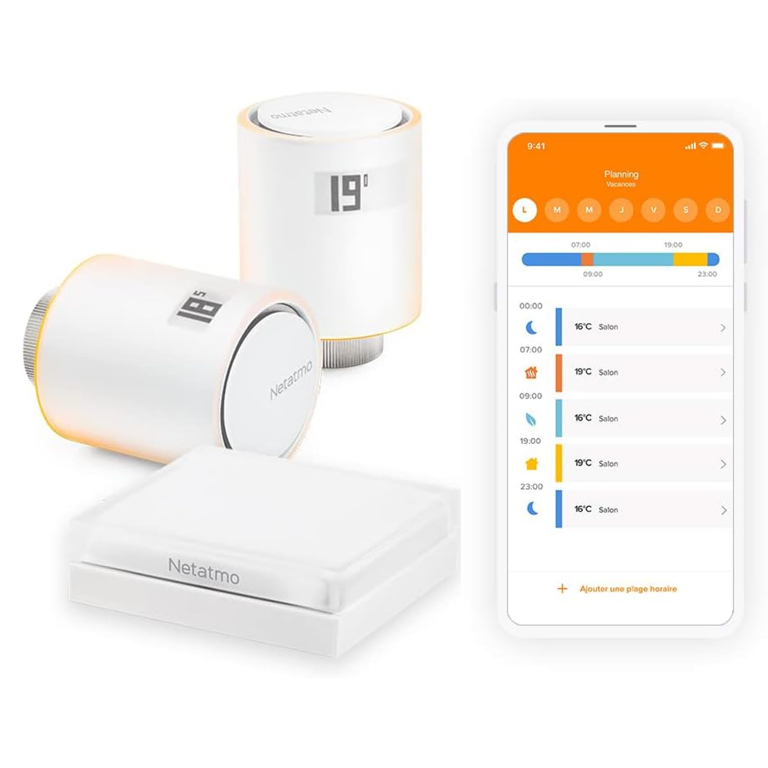 Netatmo Starter Pack - 2 Têtes Thermostatiques Connectée - NVP-​FR