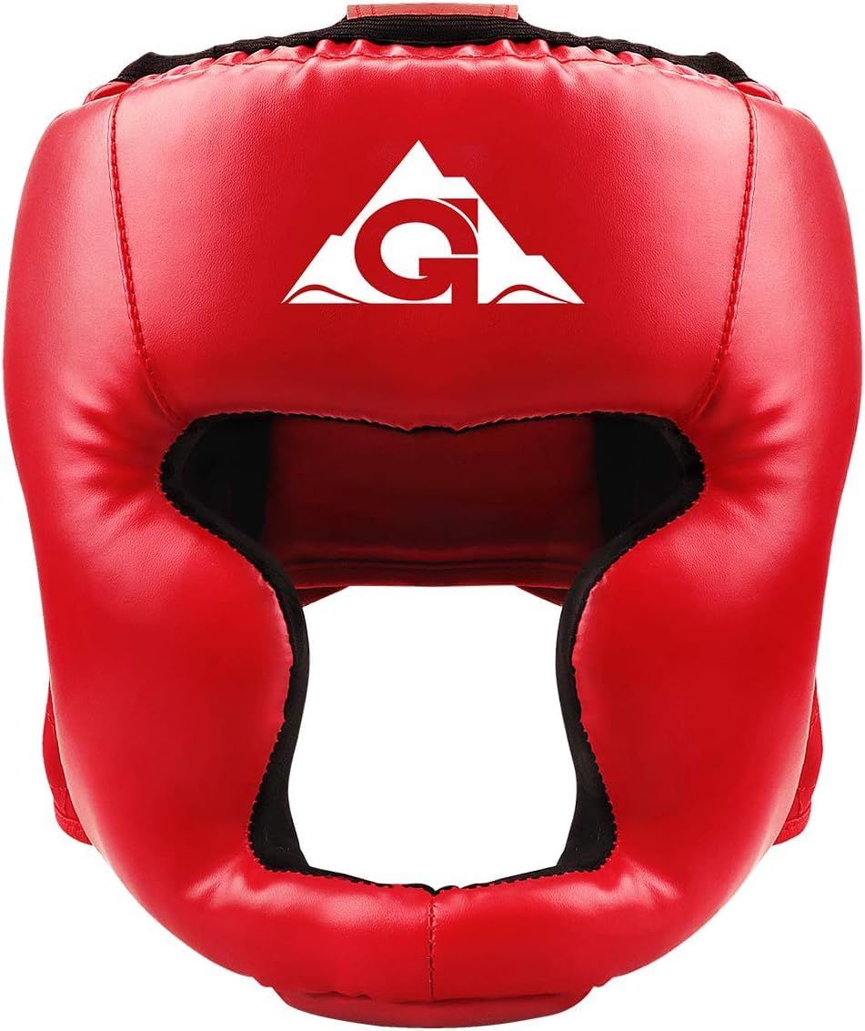 Box-Kopfbedeckung für Kinder und Erwachsene, PU-Leder, MMA Helm für Traning, Kickboxen, MMA Muay Thai, Sparring, Kampfsport, Karate, Taekwondo
