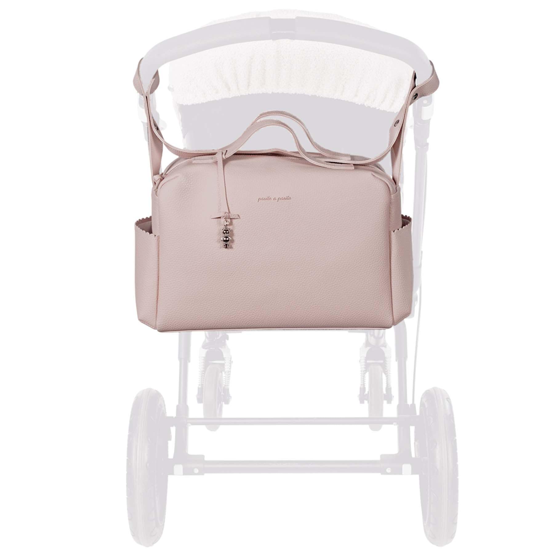Pasito a Pasito Bolsa de pañales Icon, Rosa O Beige O Gris O Caramelo, M