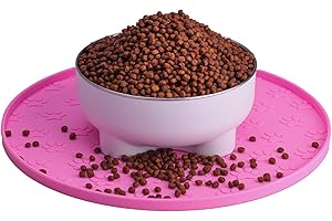 Round Pet Food Mat: Keep Your Floors Spotless