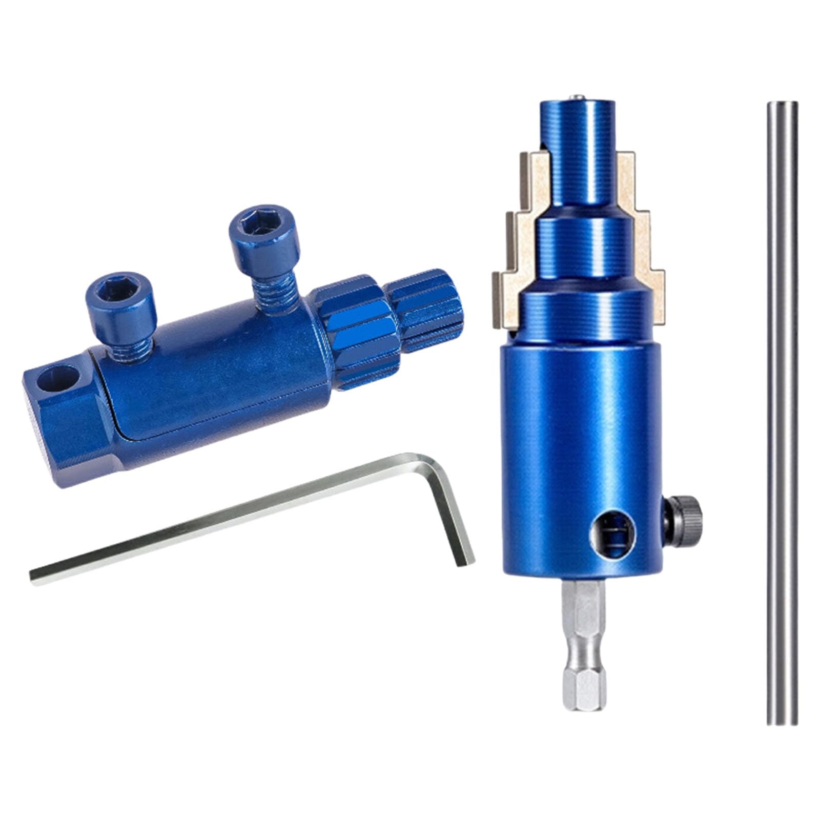Msioytog Multicolor 1 / 2Inch 3 / 4Inch 1Inch Pipe Internal Wrench Break Extractor Tool Remove Damaged Pipe Faucet Bolts Faucet Repair Tool