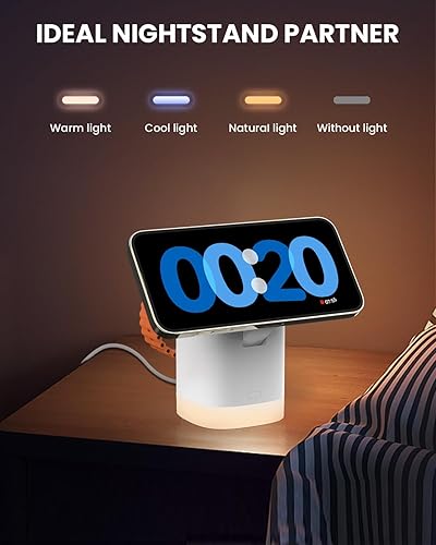 Miniatura 5 de Estación de carga inalámbrica para iPhone Mag-Safe JoyGeek 3 en 1 cargador plegable cargador de teléfono para iPhone 1615141312 ProMaxPlus - para