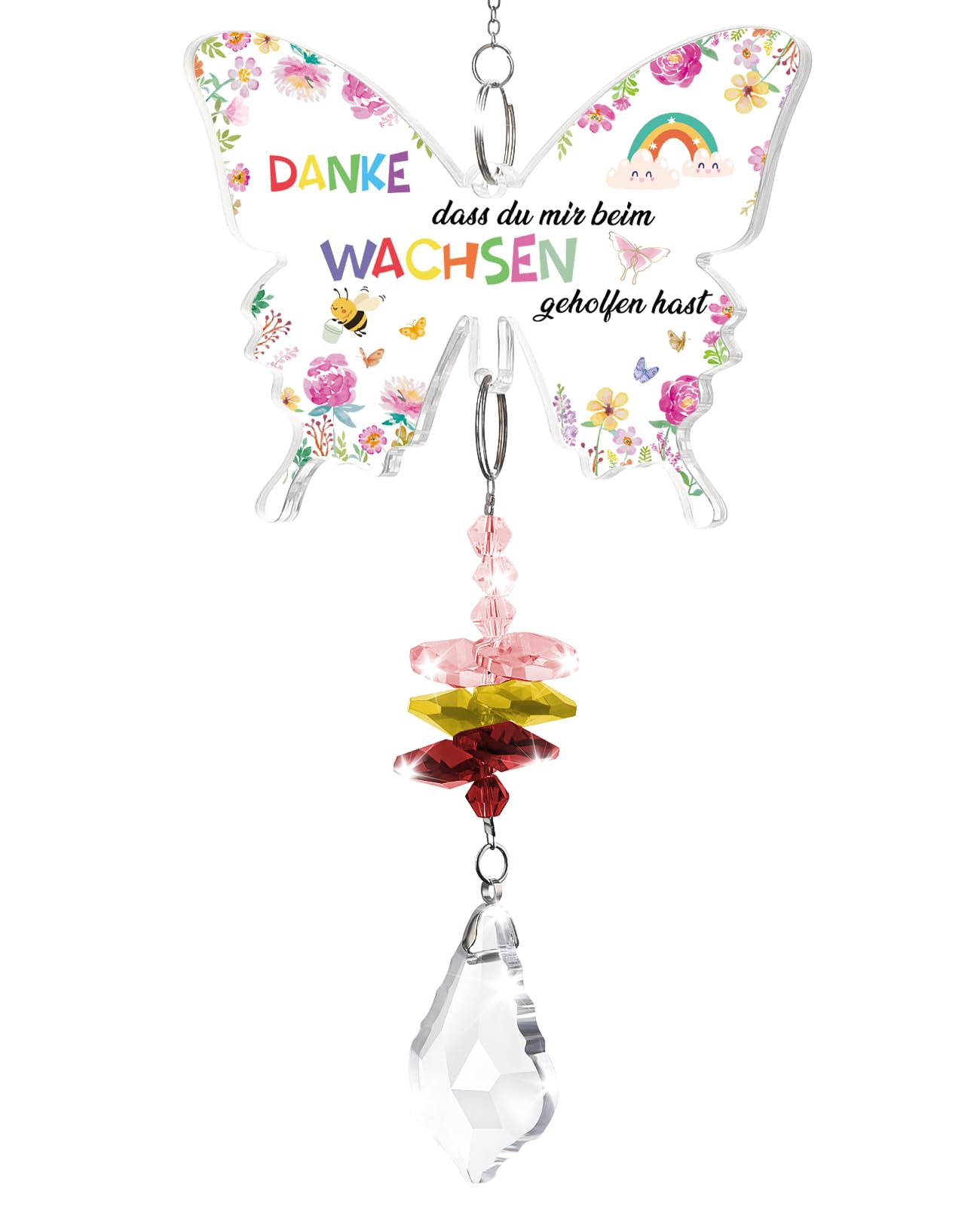 Blumuze Abschiedsgeschenk Erzieherin Lehrerin,Kristalle Sonnenfänger Danke Lehrerin Geschenke zum Abschied,Dankeschön Geschenk Erzieherin Kindergärtnerin Erzieher Lehrer Weihnachten