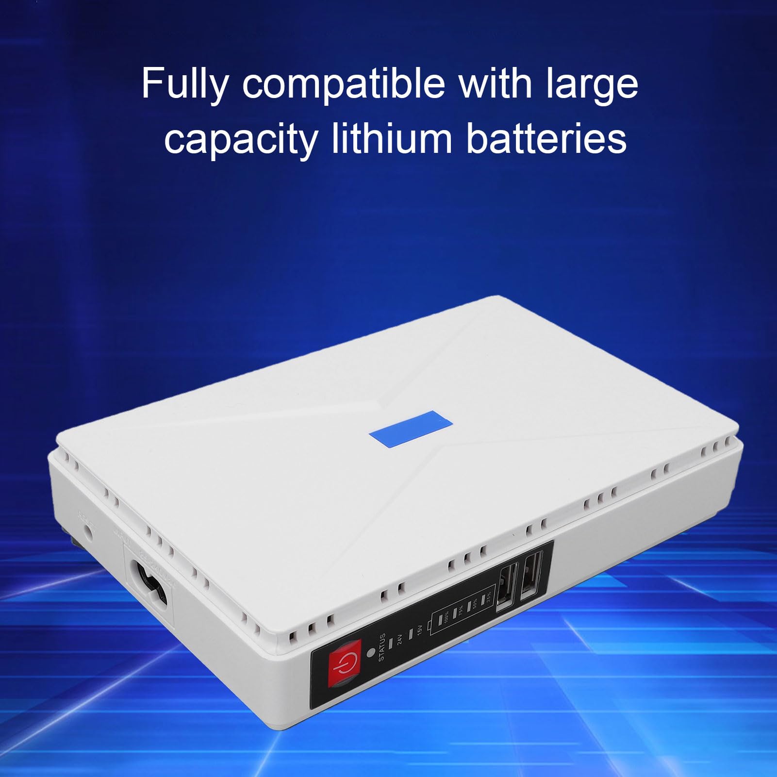WALFRONT Mini Onduleur 8800 MAh avec Batterie de Secours pour Routeur, Modem et Caméra de sécurité (Blanc). (Prise UE)