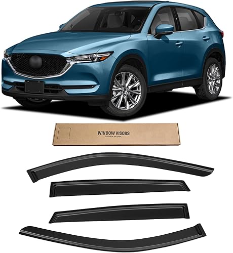 Miniatura 257 de Visera de ventana para Toyota 4Runner 2010-2024, protectores de lluvia de canal exterior, deflector de ventilación, sombra de viento, humo oscuro