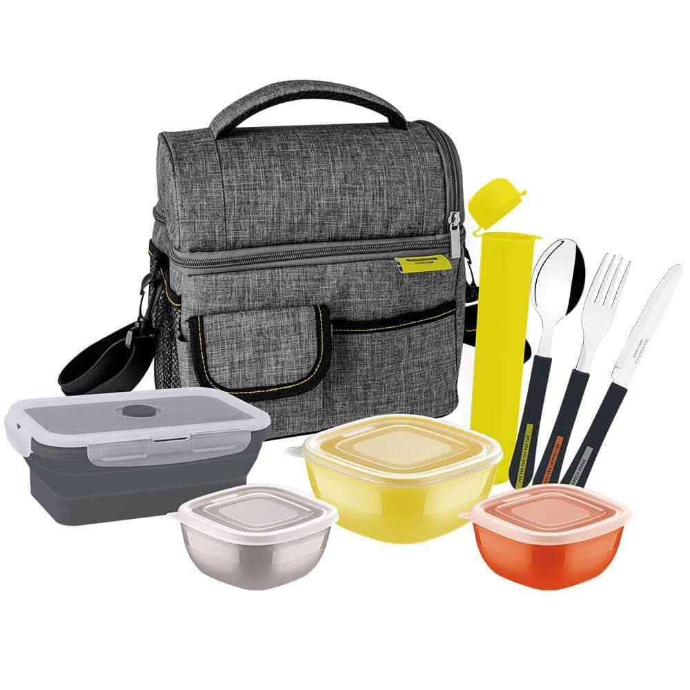 Tramontina Power Up 9-Pieces Thermal Bag Lunch Box Set