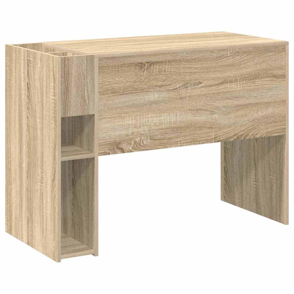 Scrivania in legno di rovere Sonoma, 109 x 50 x 78 cm, tavolo da lavoro, scrivania per computer, ufficio, segretario, ufficio, soggiorno, casa, camera degli ospiti, appartamento