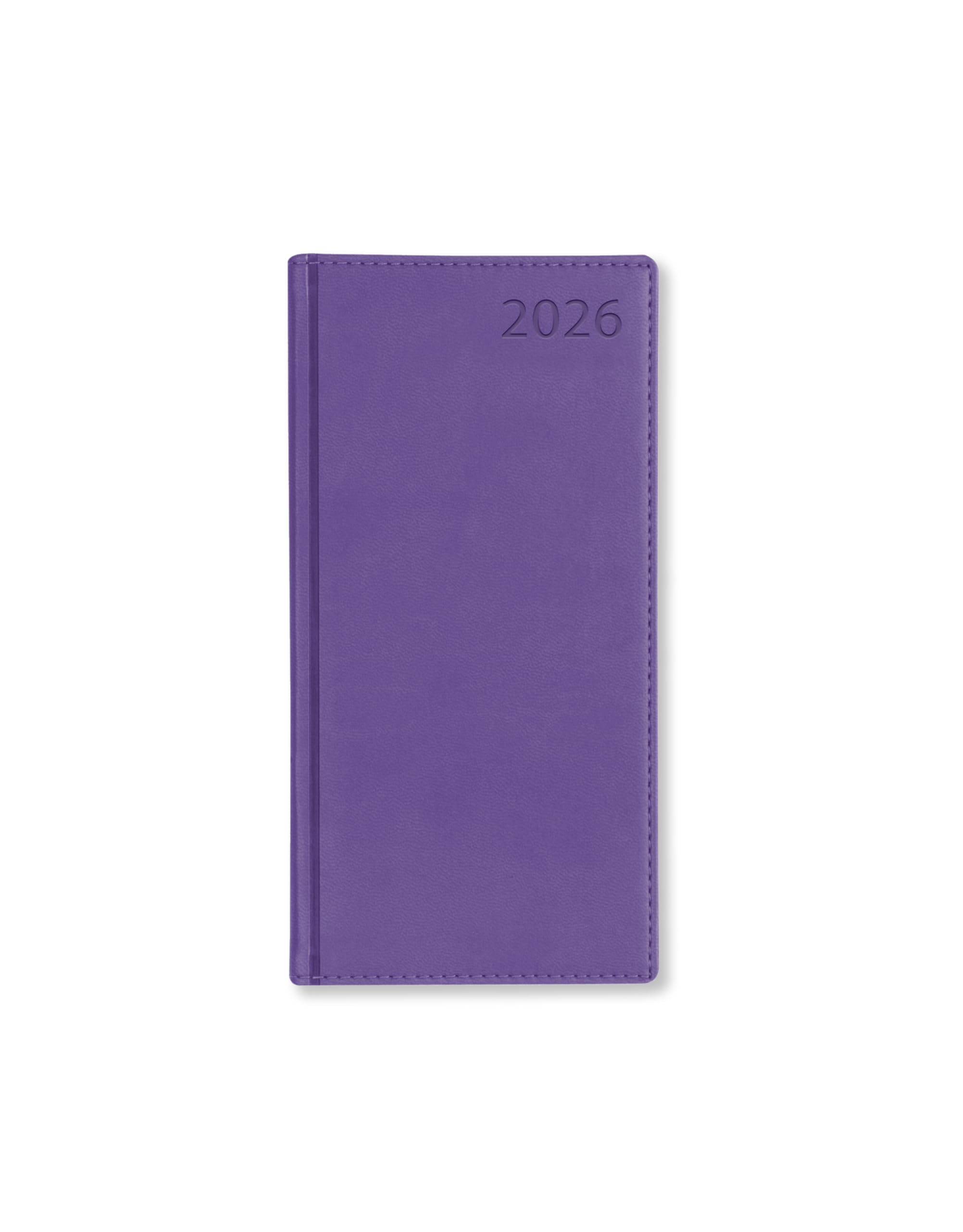 Letts of London Verona Slim week to view 2026 diary - Indigo 26-081241